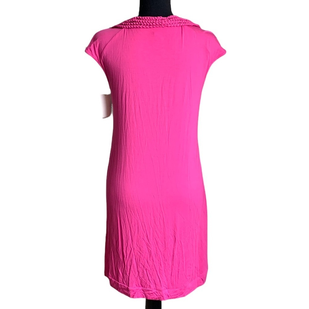 Nanette Lepore Macrame Pink Tunic Dress Size Small - Picture 4 of 17